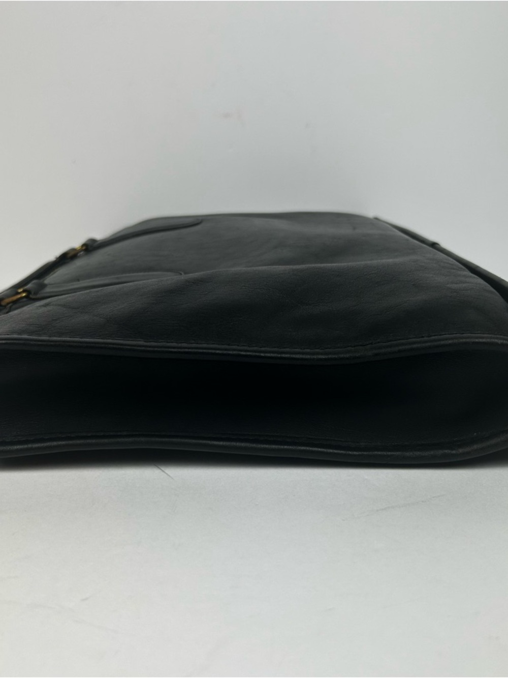 Vintage Coach Classic Black Leather Briefcase - Women’s Professional Work Bag - Picture 5 of 14